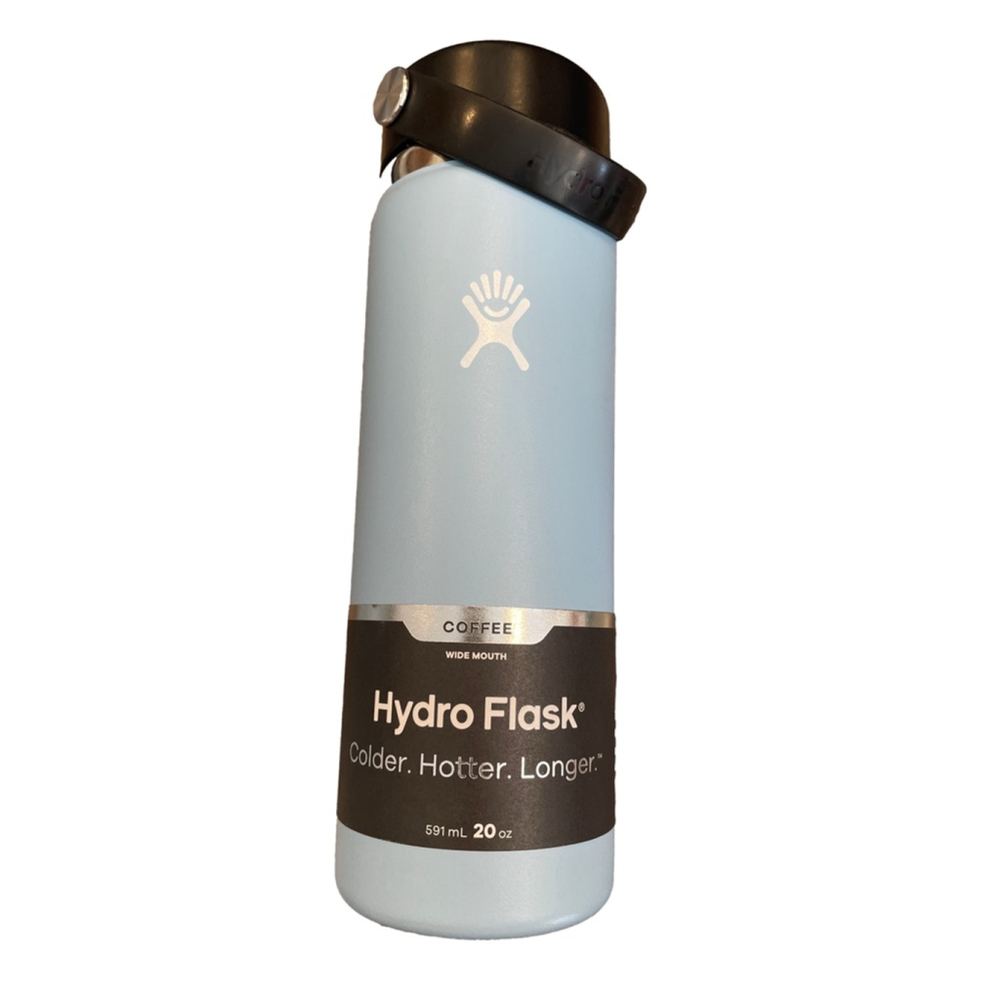 Hydro Flask 20 oz Wide Coffee Flex Sip Lid Rain Blue NWT